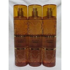 GETAWAY SOIREE Bath & Body Works Fine Fragrance Mist 8 fl oz x 3